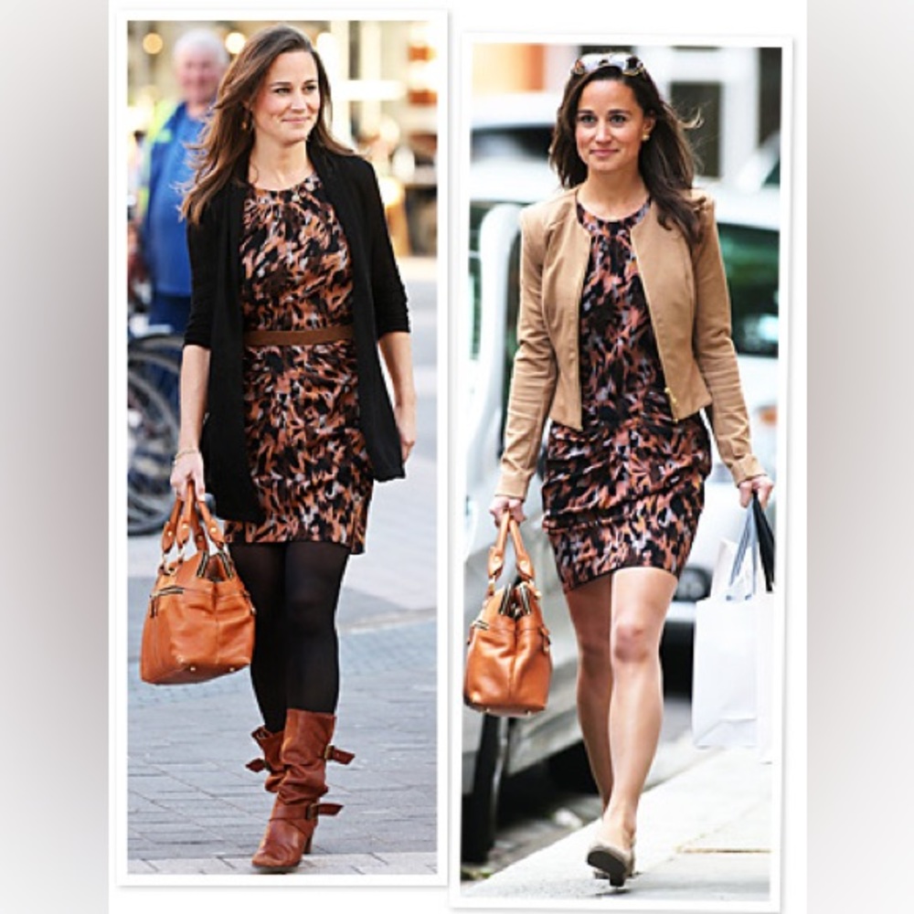 Whistles Animal Print Dress ASO Pippa Middleton